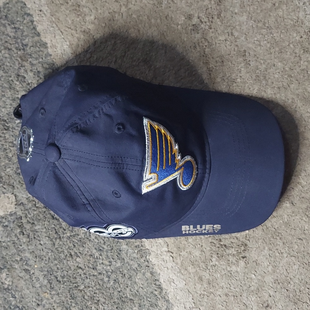 Blue Hockey Cap with Logo
